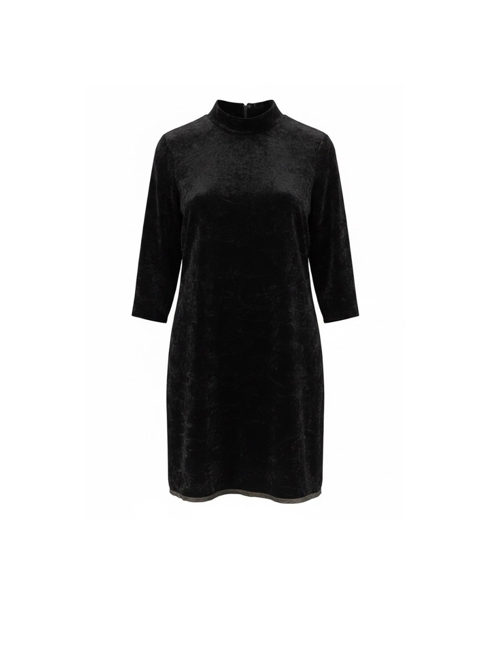 Simply Vera Vera Wang Black Velvet Mock Neck Dress XS